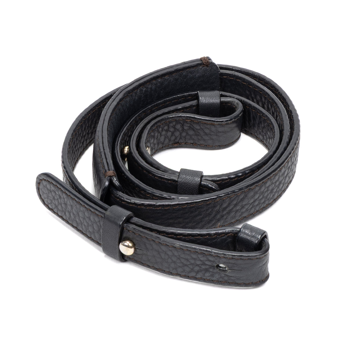 Shoulder Bag Braided Flap Shoulder Bag Black Grained Leather