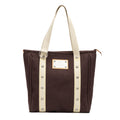 Shoulder Bag Antigua Cabas MM Brown Woven Canvas
