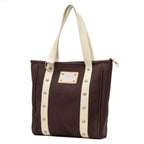 Shoulder Bag Antigua Cabas MM Brown Woven Canvas