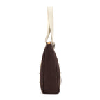 Shoulder Bag Antigua Cabas MM Brown Woven Canvas