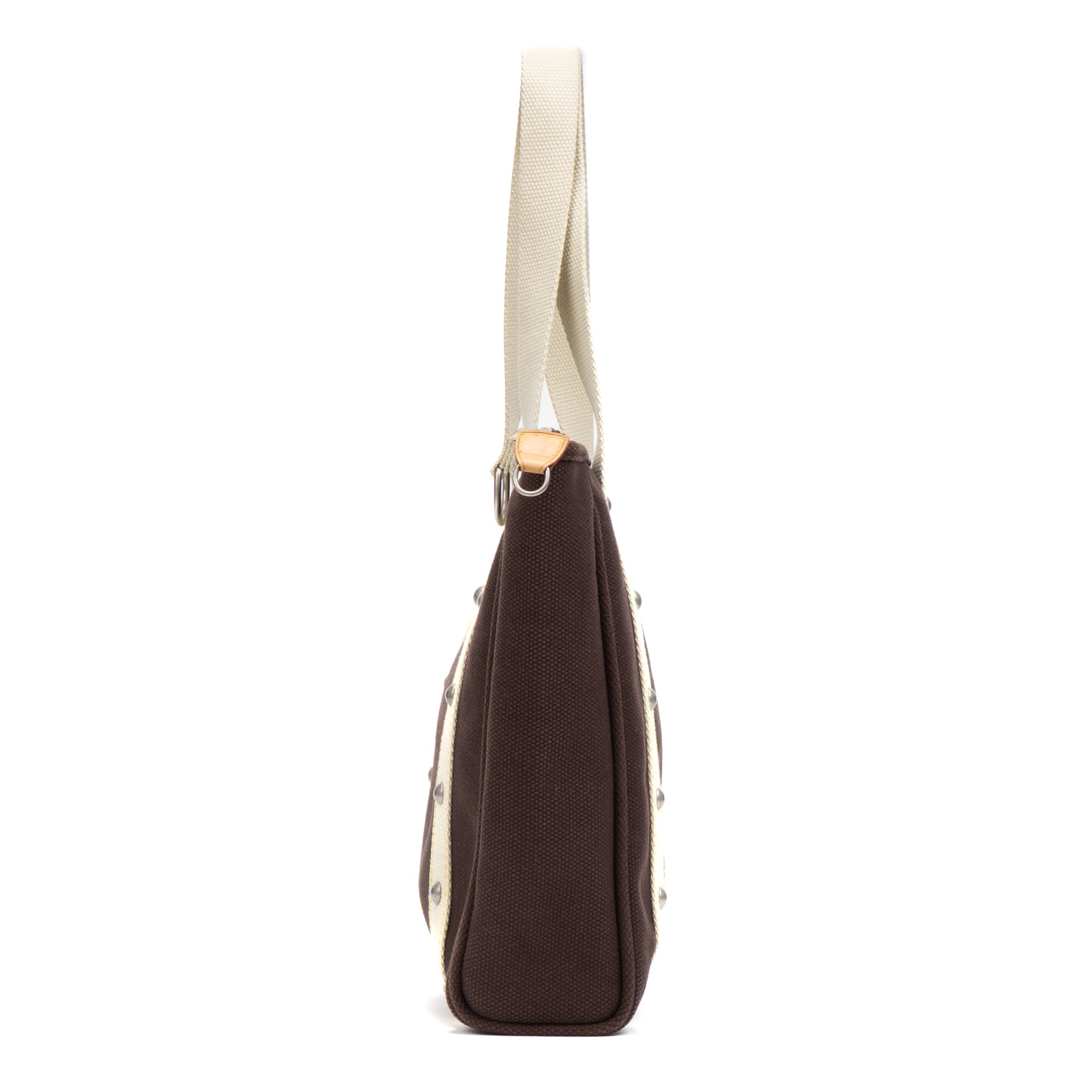 Shoulder Bag Antigua Cabas MM Brown Woven Canvas