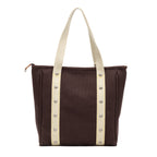 Shoulder Bag Antigua Cabas MM Brown Woven Canvas