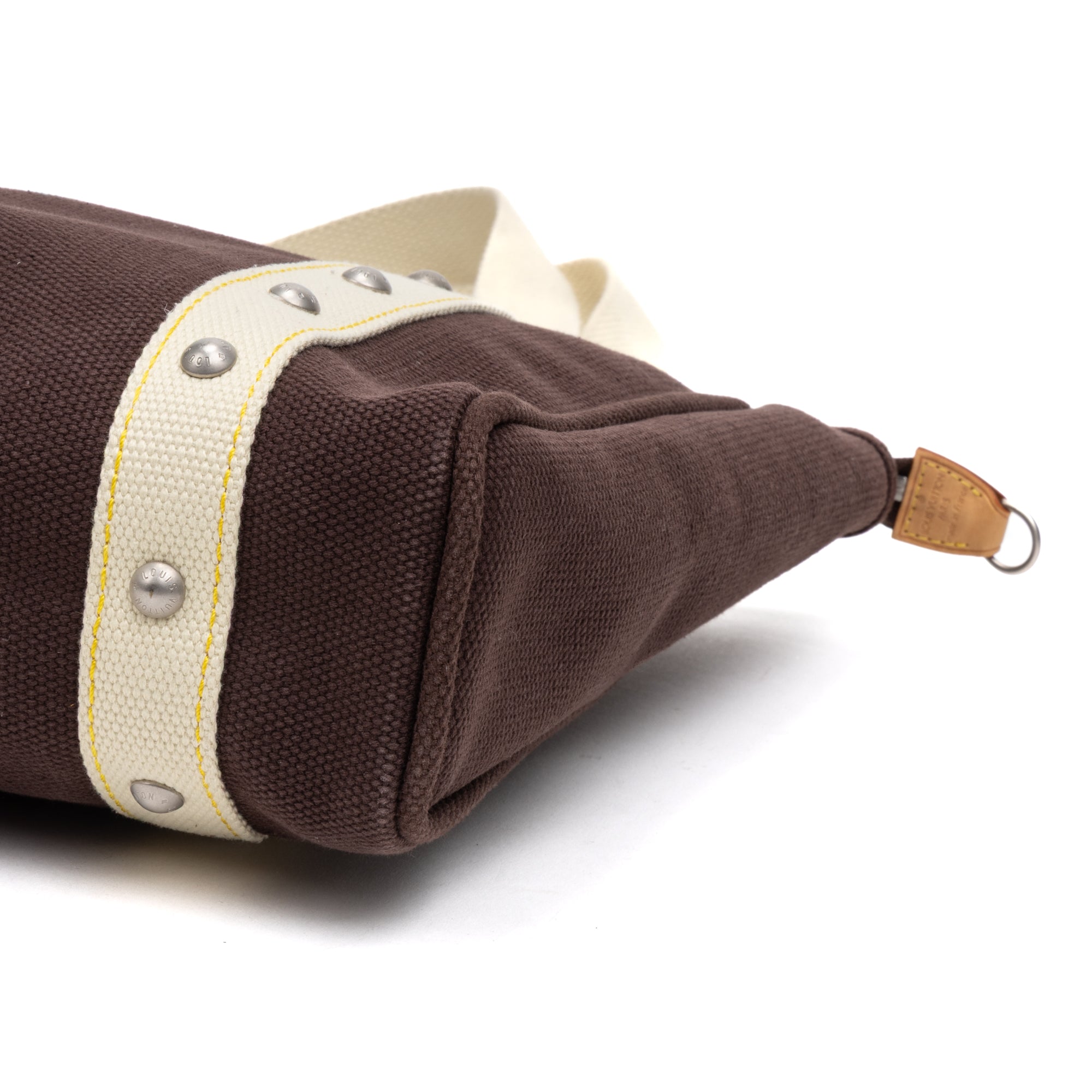 Shoulder Bag Antigua Cabas MM Brown Woven Canvas