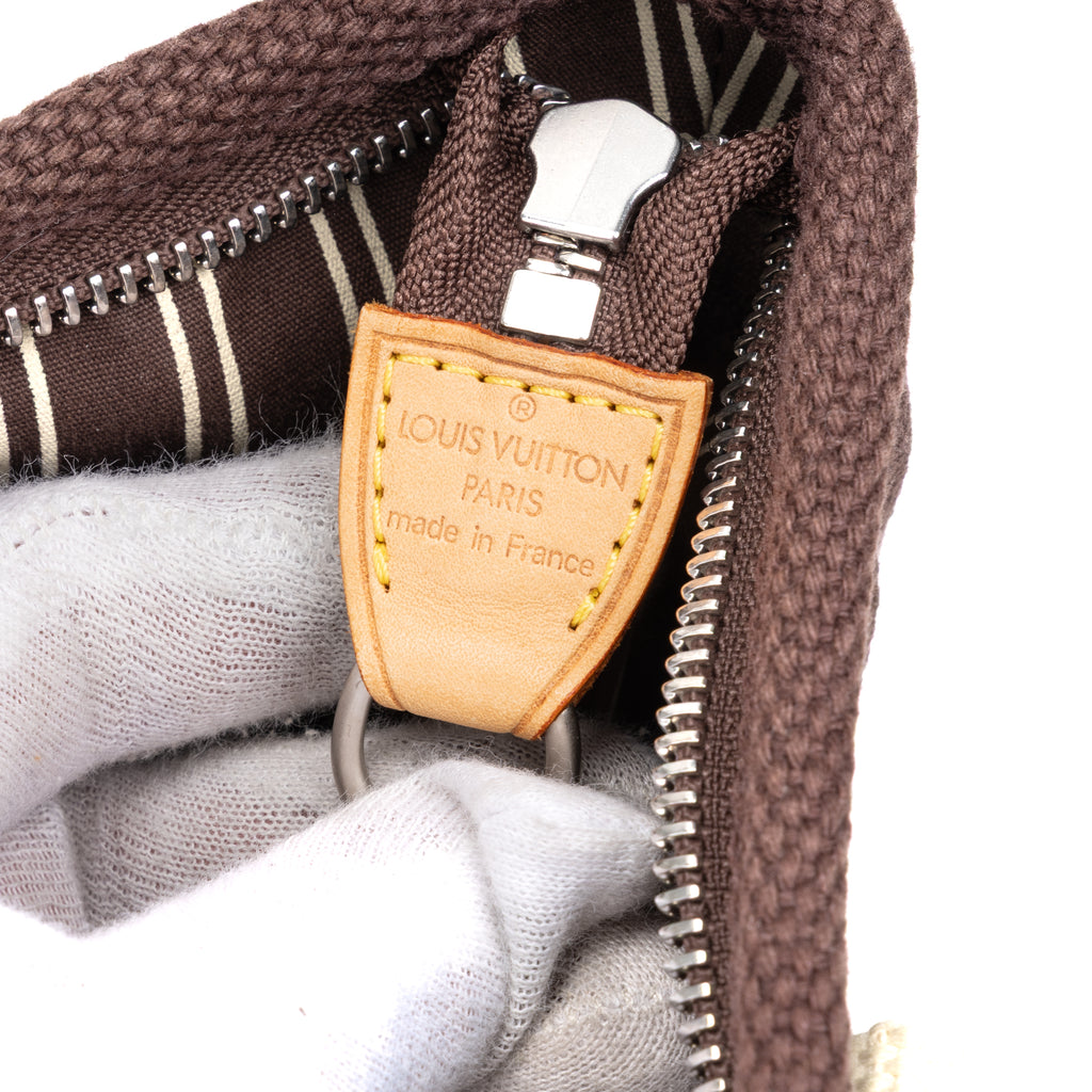 Shoulder Bag Antigua Cabas MM Brown Woven Canvas