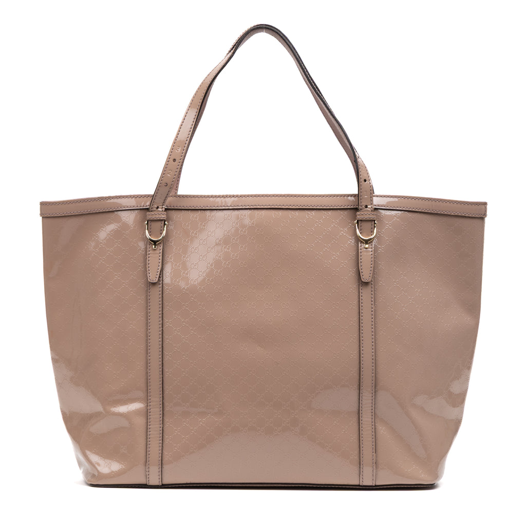 Shoulder Bag Nice Tote GM Pink Guccissima Imprint Coated Canvas