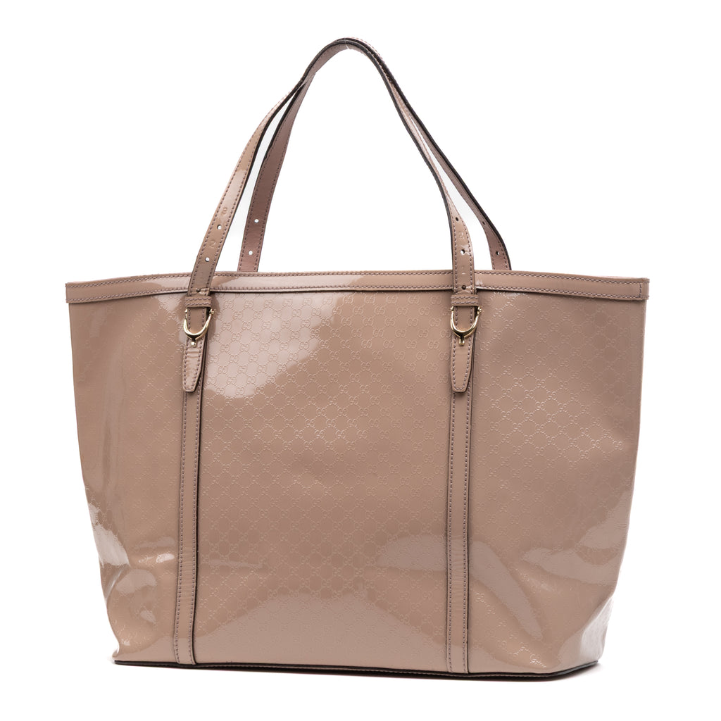 Shoulder Bag Nice Tote GM Pink Guccissima Imprint Coated Canvas
