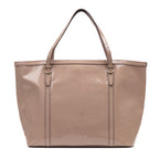 Shoulder Bag Nice Tote GM Pink Guccissima Imprint Coated Canvas