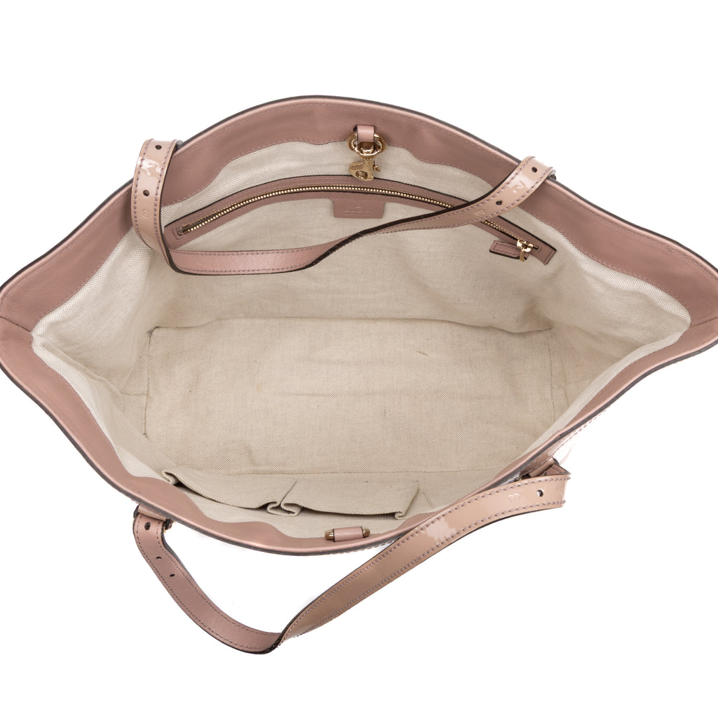Shoulder Bag Nice Tote GM Pink Guccissima Imprint Coated Canvas