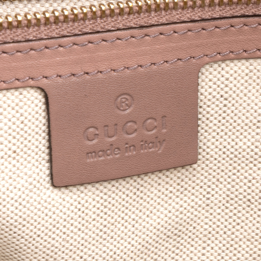 Shoulder Bag Nice Tote GM Pink Guccissima Imprint Coated Canvas