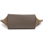 Shoulder Bag Trapeze MM Taupe Grained/Suede Leather