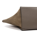 Shoulder Bag Trapeze MM Taupe Grained/Suede Leather