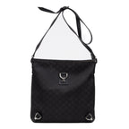 Shoulder Bag Abbey Crossbody Black Monogrammed Nylon Canvas