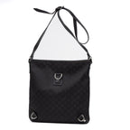 Shoulder Bag Abbey Crossbody Black Monogrammed Nylon Canvas