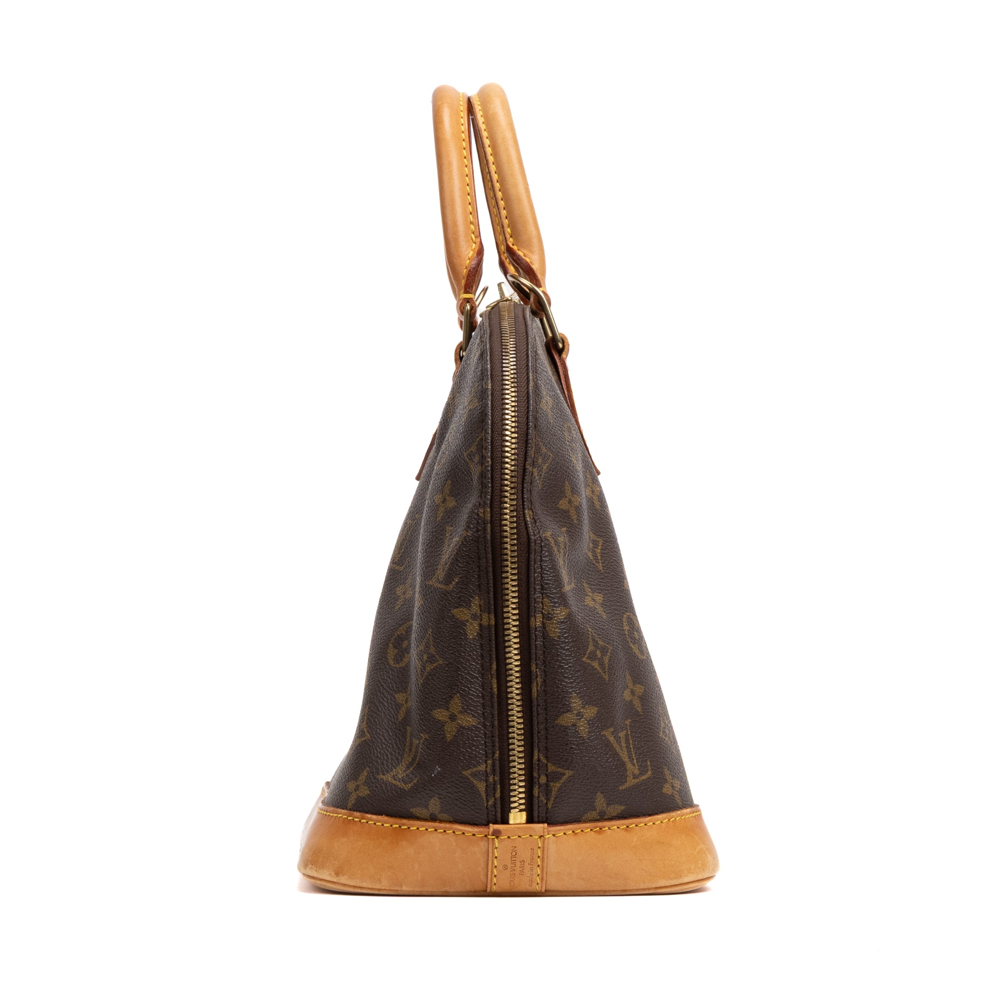 Handbag Alma PM Brown Monogram Canvas