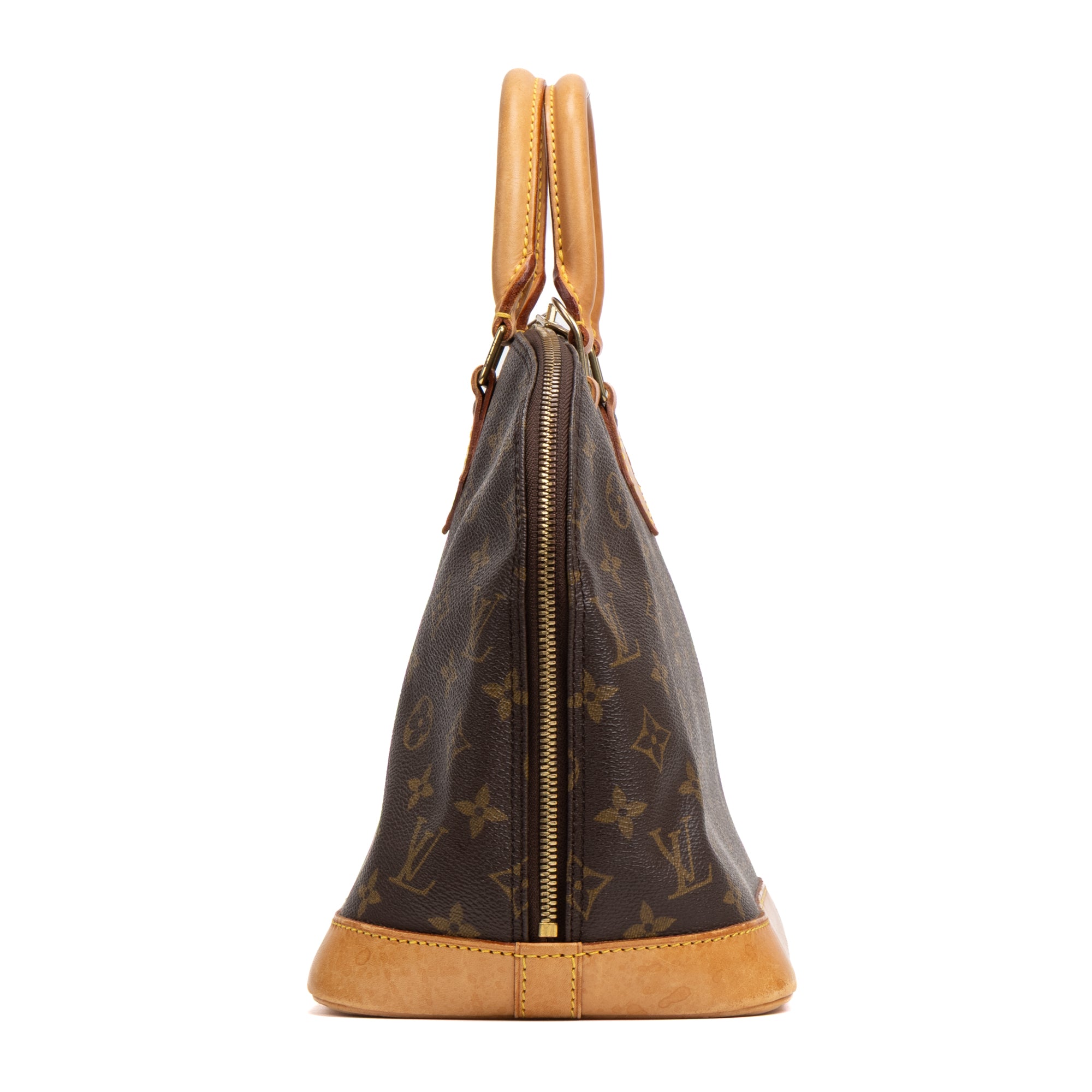 Handbag Alma PM Brown Monogram Canvas