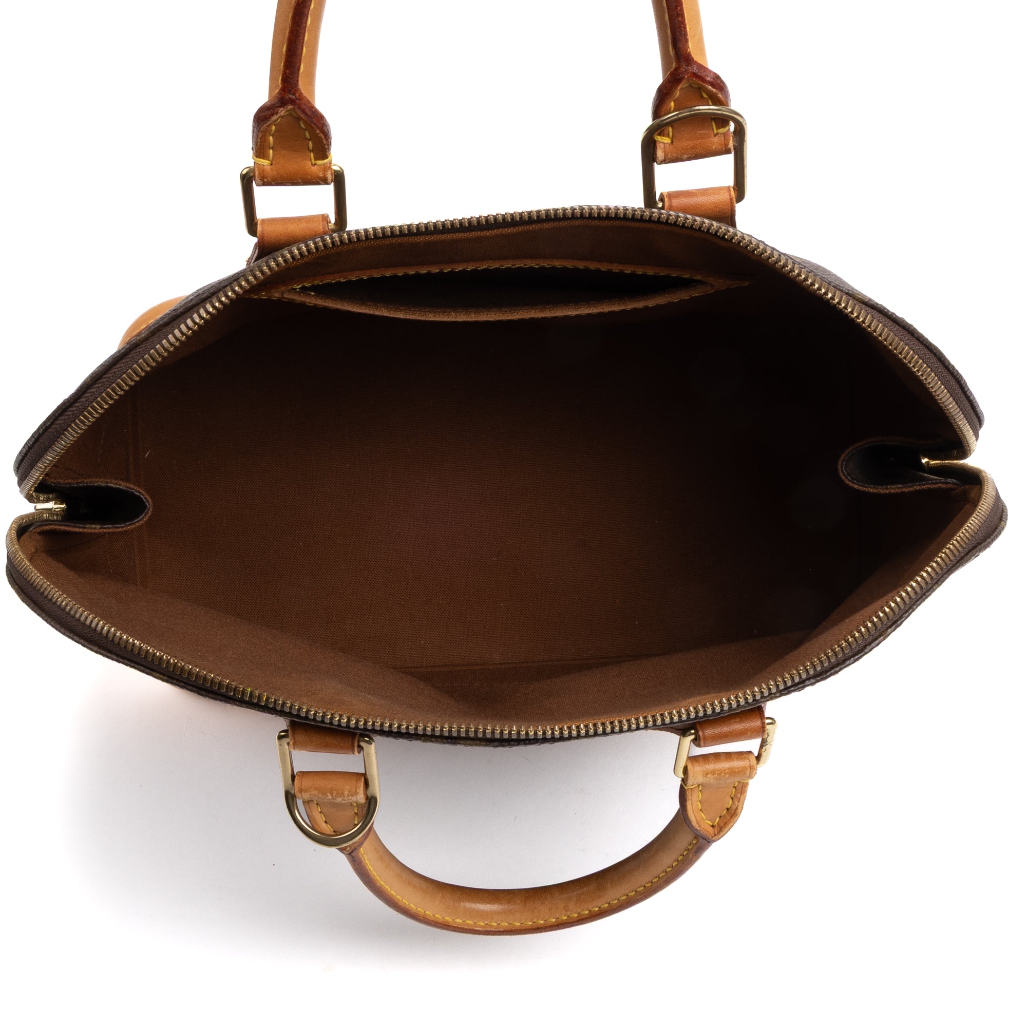 Handbag Alma PM Brown Monogram Canvas