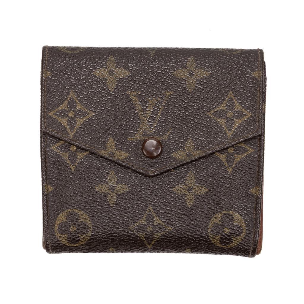 Wallet Vintage Elise Brown Monogram Canvas