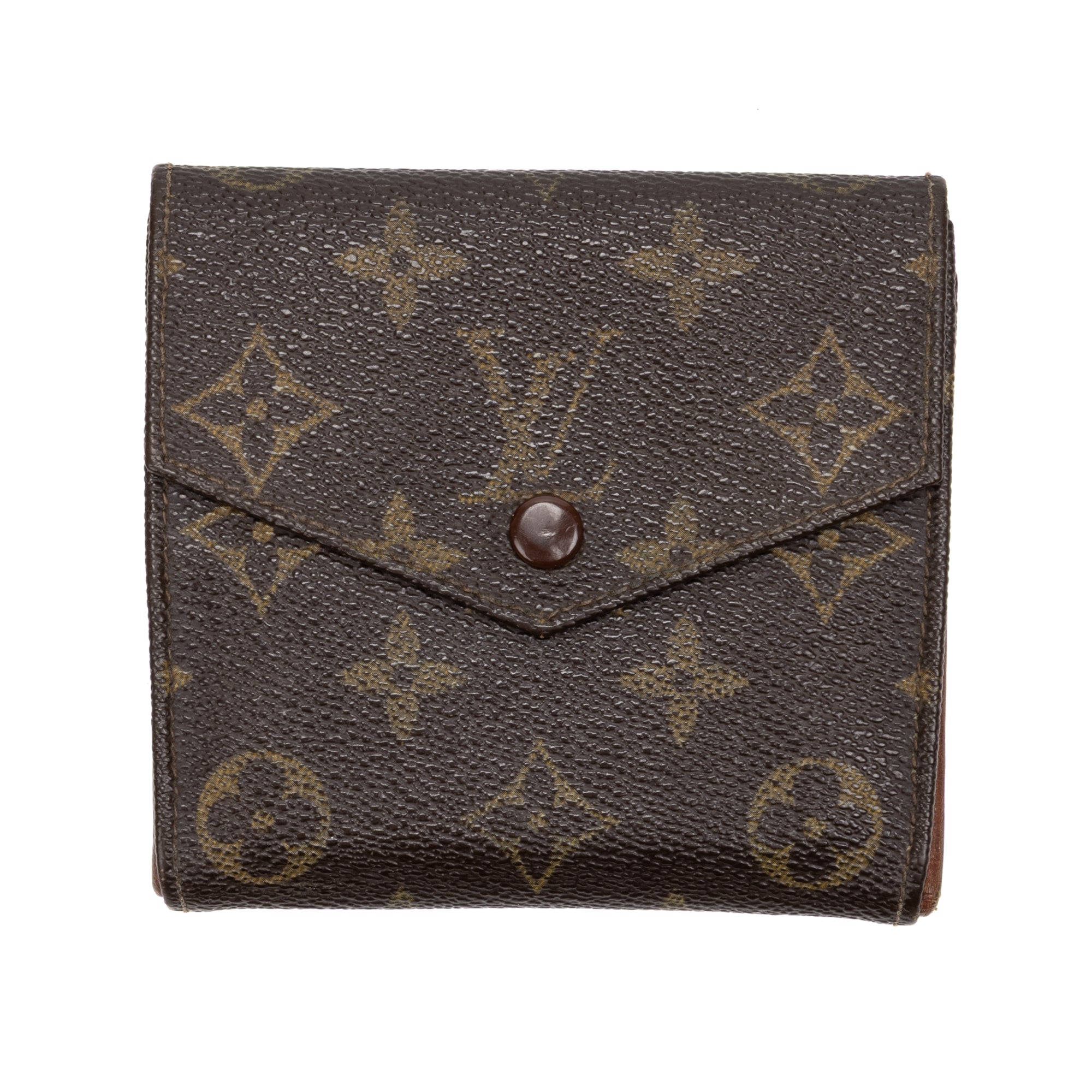 Wallet Vintage Elise Brown Monogram Canvas