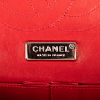 Shoulder Bag Ltd. Ed. Lizard Skin Jumbo Classic Double Flap Red Quilted Lizard Embossed Leather