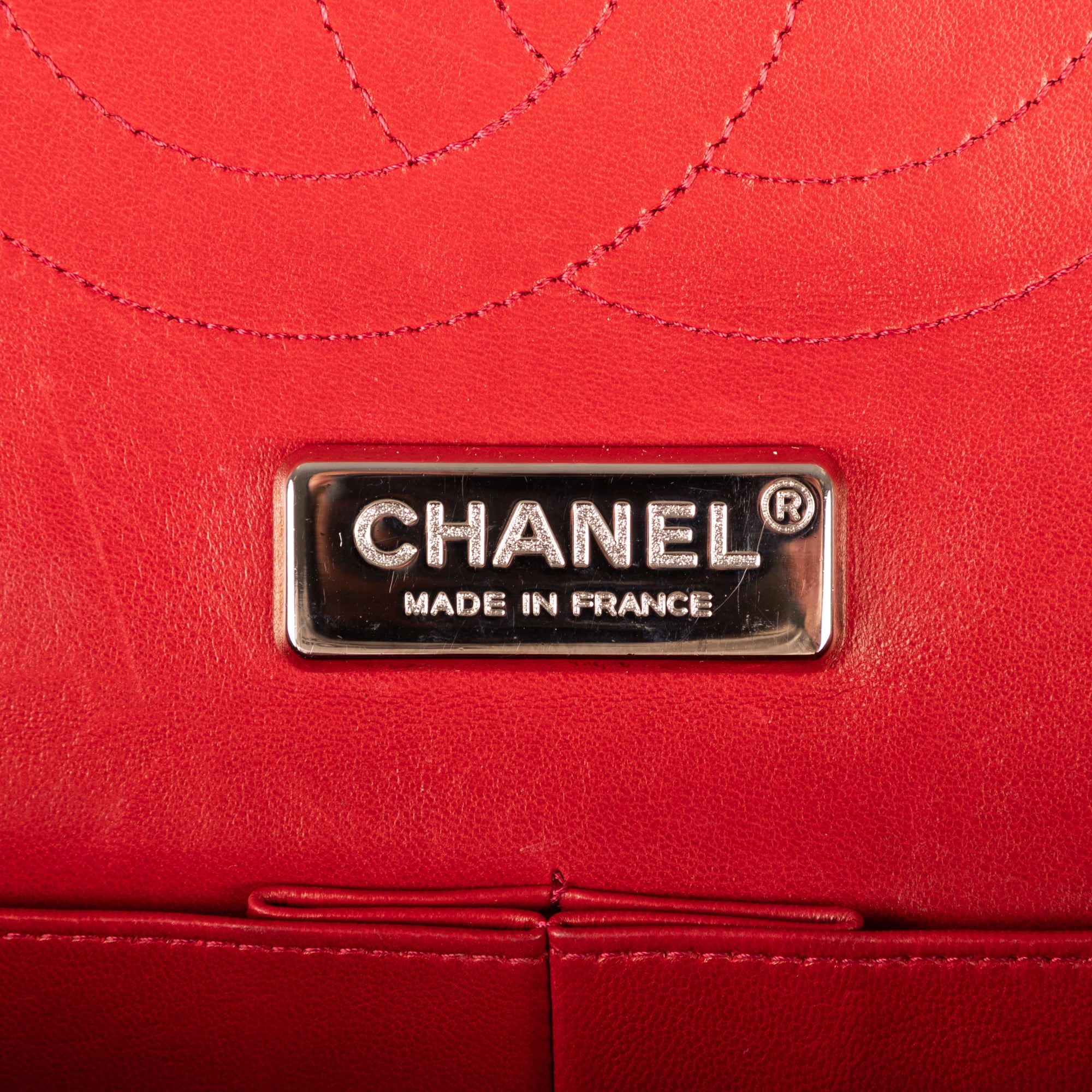 Shoulder Bag Ltd. Ed. Lizard Skin Jumbo Classic Double Flap Red Quilted Lizard Embossed Leather