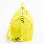 Travel Bag Ltd. Ed. Virgil Abloh Mesh Triangle Summer 2019 Keepall Bandouliere 50 Neon Yellow Monogram See Through