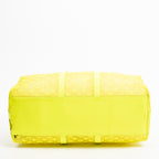 Travel Bag Ltd. Ed. Virgil Abloh Mesh Triangle Summer 2019 Keepall Bandouliere 50 Neon Yellow Monogram See Through