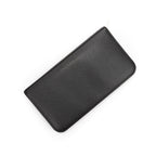 Wallet Zip Around Wallet Dark Grey Grained Leather