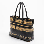 Shoulder Bag Central Station Tote Black Central Station Print Coated Canvas