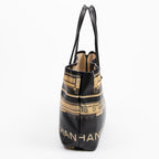 Shoulder Bag Central Station Tote Black Central Station Print Coated Canvas