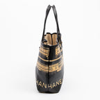 Shoulder Bag Central Station Tote Black Central Station Print Coated Canvas