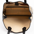 Shoulder Bag Central Station Tote Black Central Station Print Coated Canvas