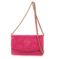 Shoulder bag CC Timeless Wallet on Chain Fuchsia Caviar Leather
