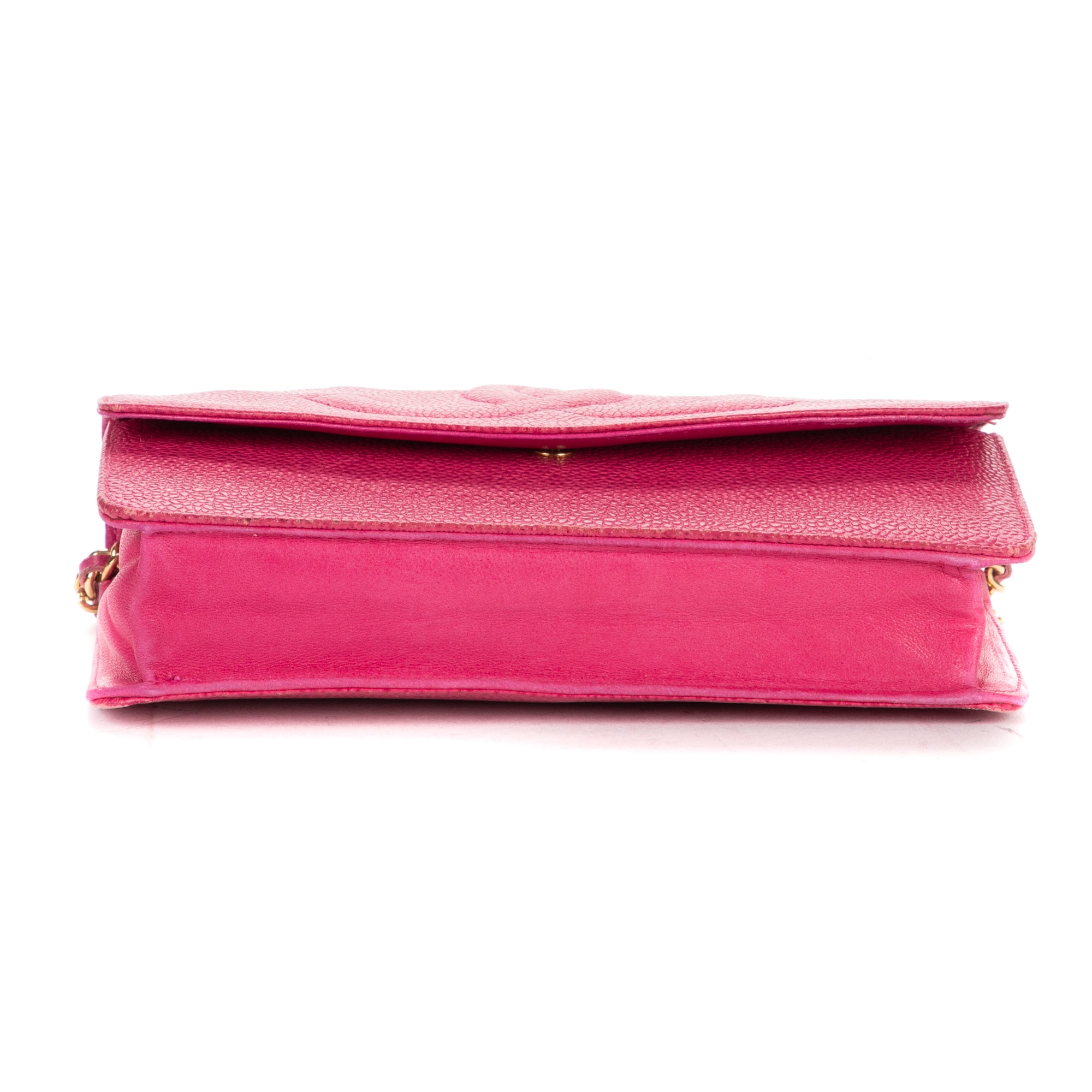 Shoulder bag CC Timeless Wallet on Chain Fuchsia Caviar Leather