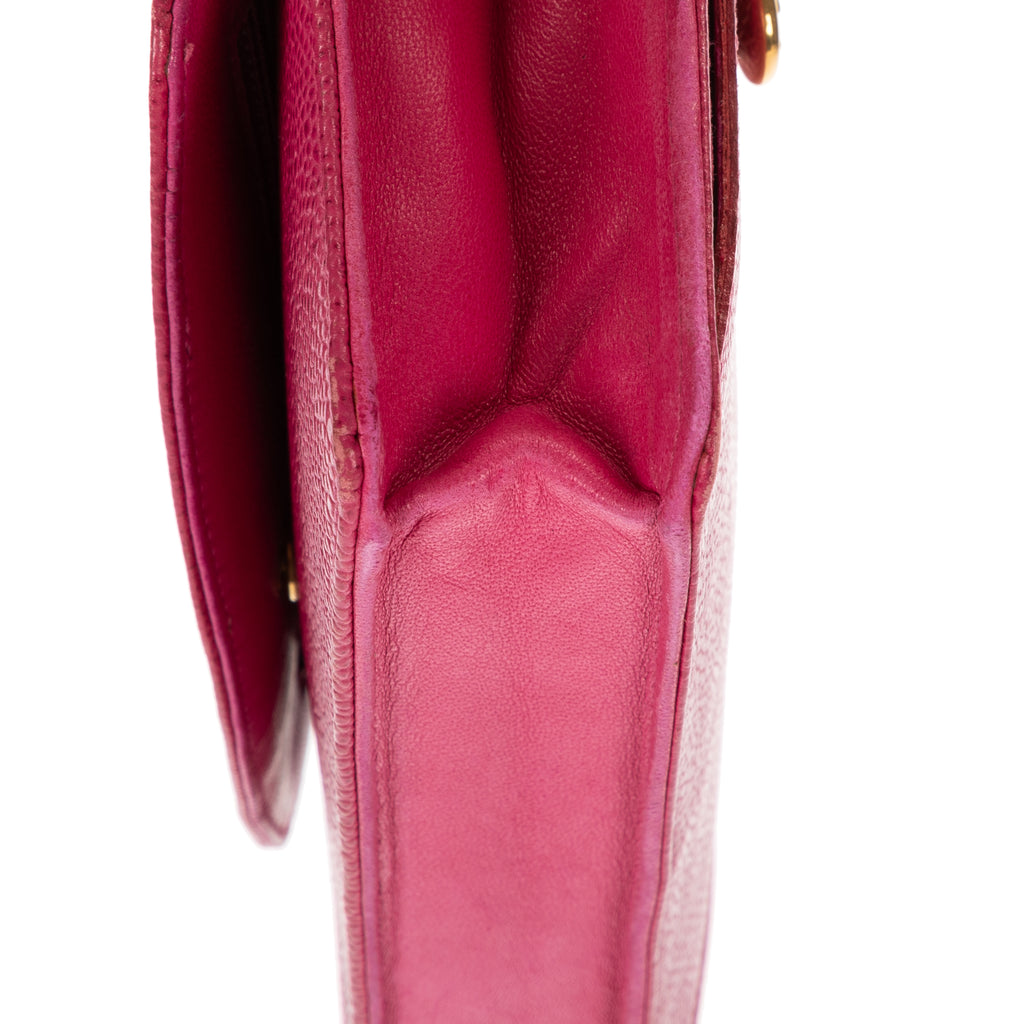Shoulder bag CC Timeless Wallet on Chain Fuchsia Caviar Leather