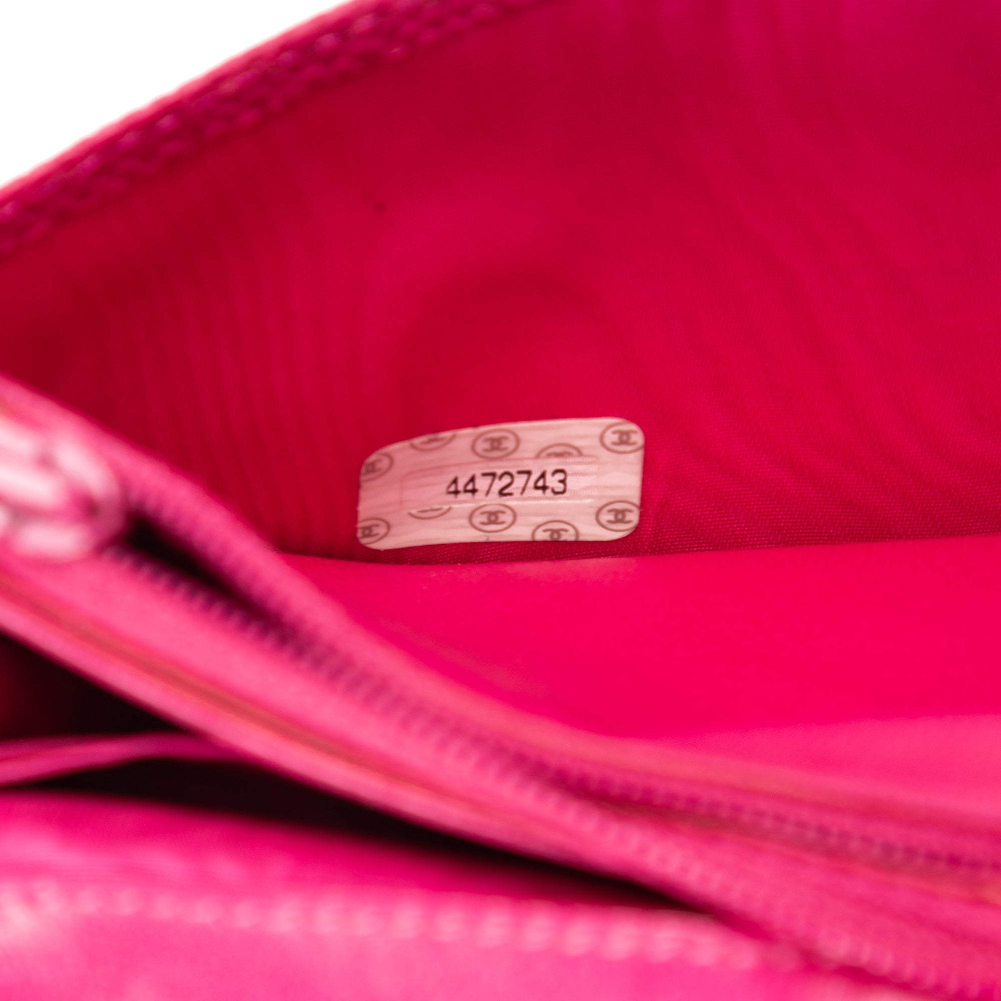 Shoulder bag CC Timeless Wallet on Chain Fuchsia Caviar Leather