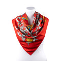 Scarf Scarf Le Mors a la Conetable by Red 100% Twill Silk