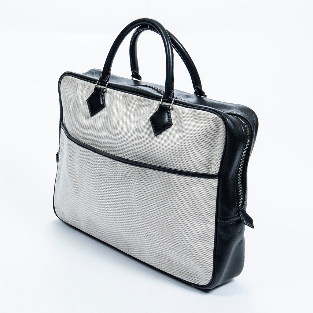 Handbag Rare Plume Briefcase 38 Ivory Toile H Canvas