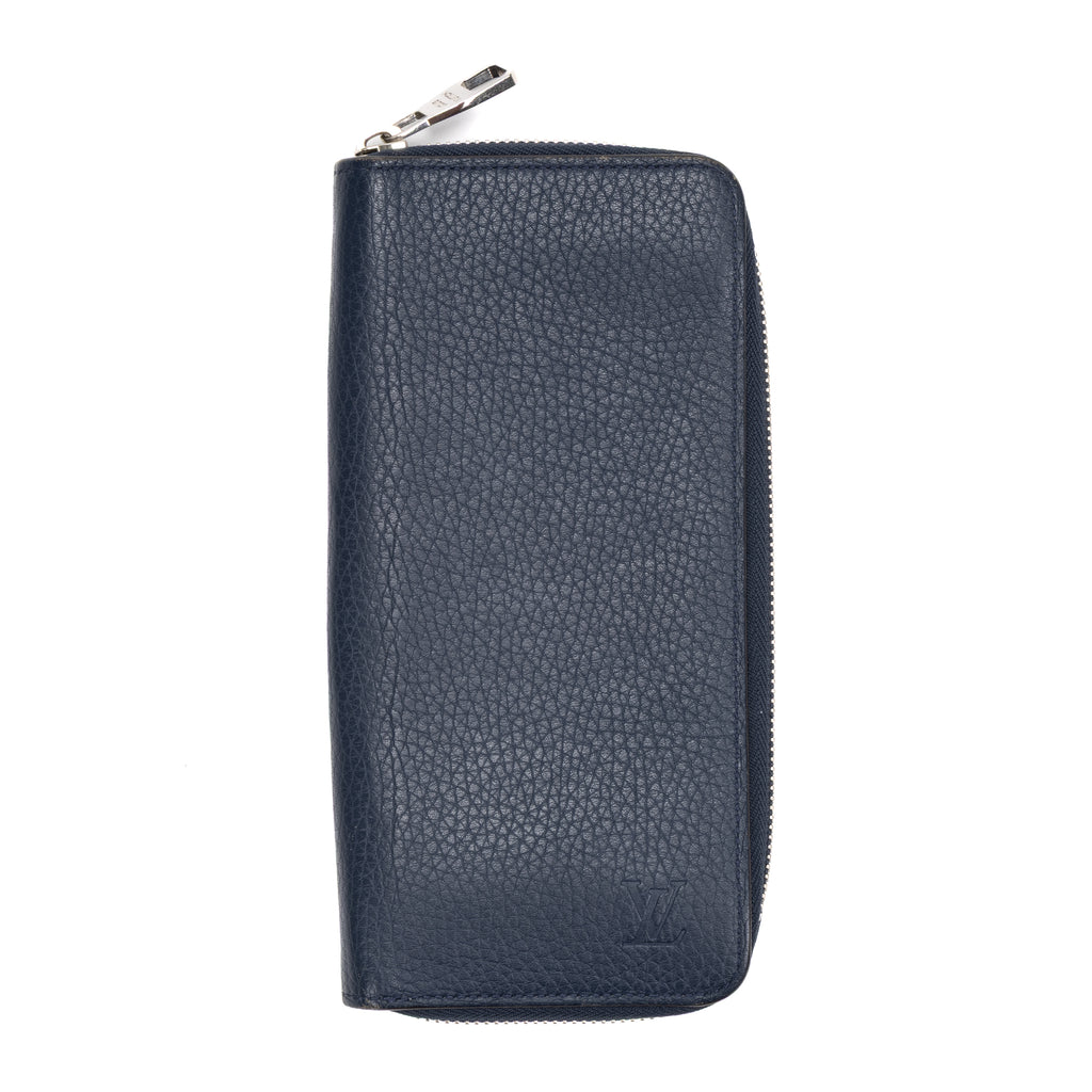 Wallet Zippy Wallet Vertical Navy Taurillon Clemence Leather