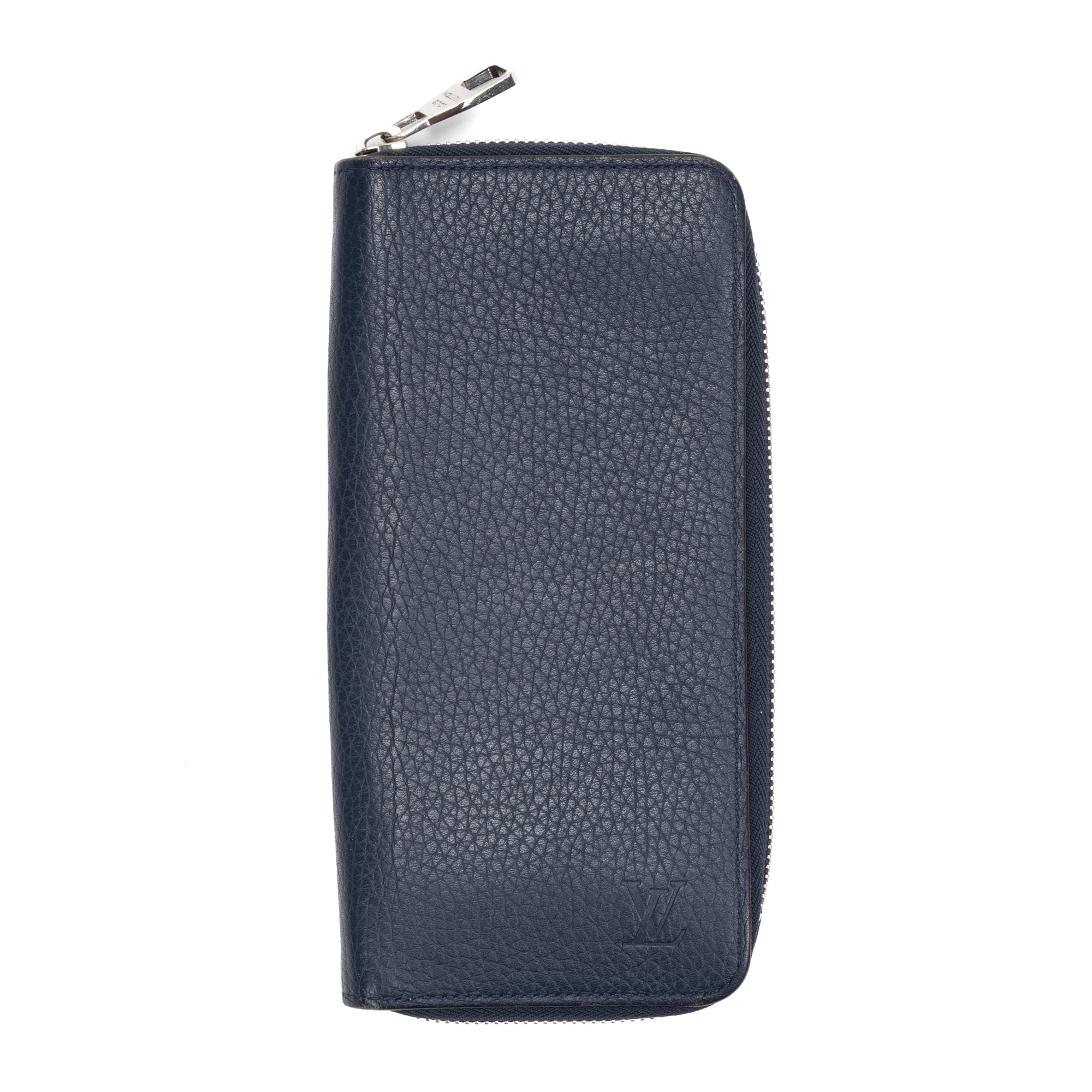 Wallet Zippy Wallet Vertical Navy Taurillon Clemence Leather