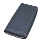 Wallet Zippy Wallet Vertical Navy Taurillon Clemence Leather