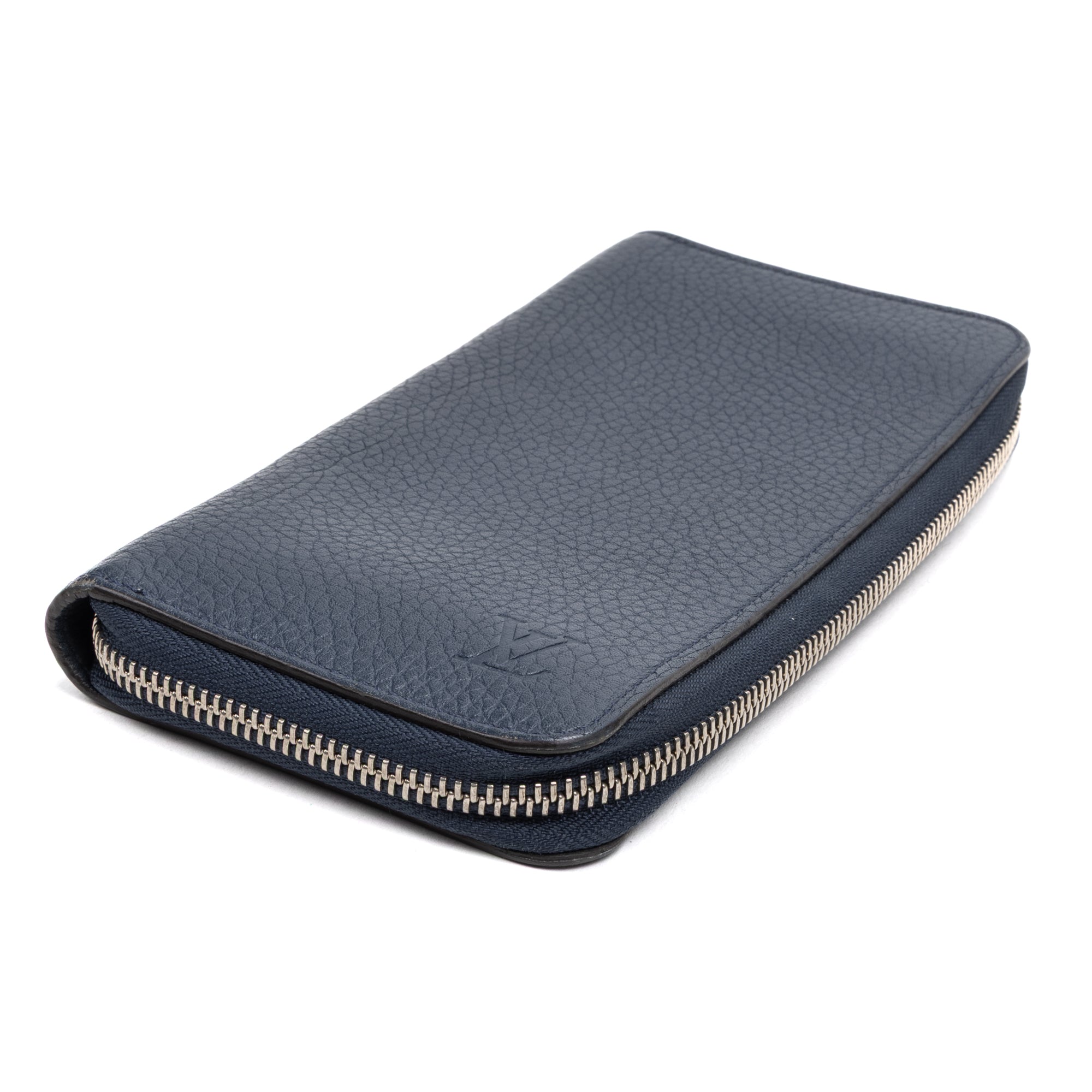Wallet Zippy Wallet Vertical Navy Taurillon Clemence Leather