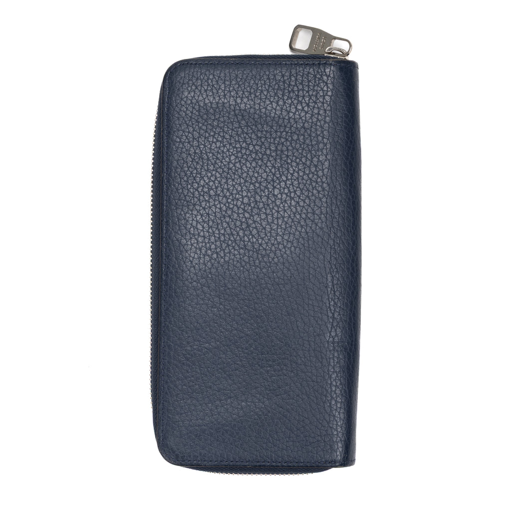 Wallet Zippy Wallet Vertical Navy Taurillon Clemence Leather