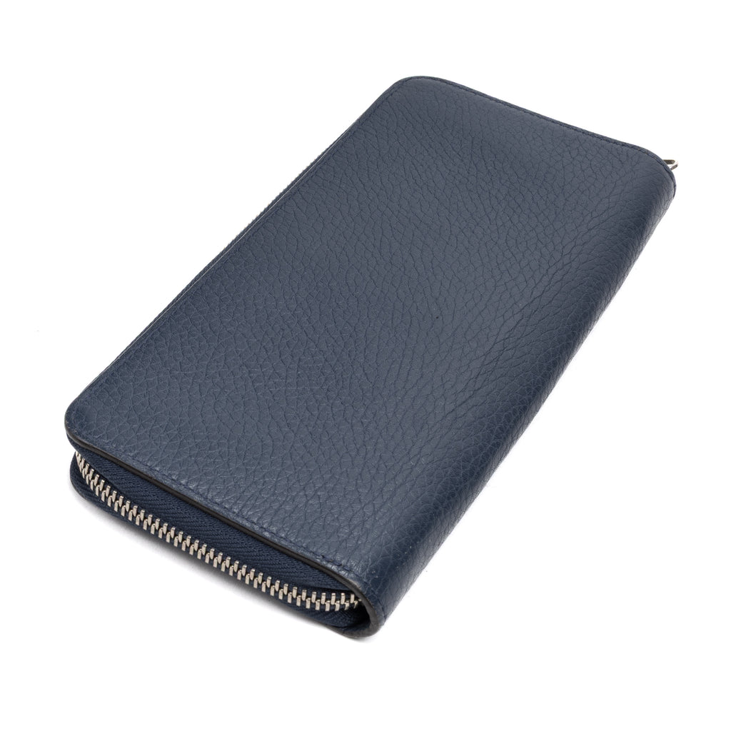 Wallet Zippy Wallet Vertical Navy Taurillon Clemence Leather