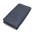 Wallet Zippy Wallet Vertical Navy Taurillon Clemence Leather