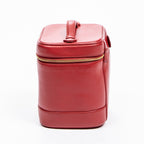 Estuche Pouch CC Vanity de cuero Caviar rojo