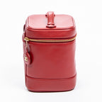 Estuche Pouch CC Vanity de cuero Caviar rojo