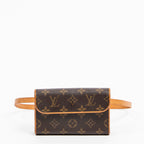 Shoulder Bag Florentine Brown Monogram Canvas