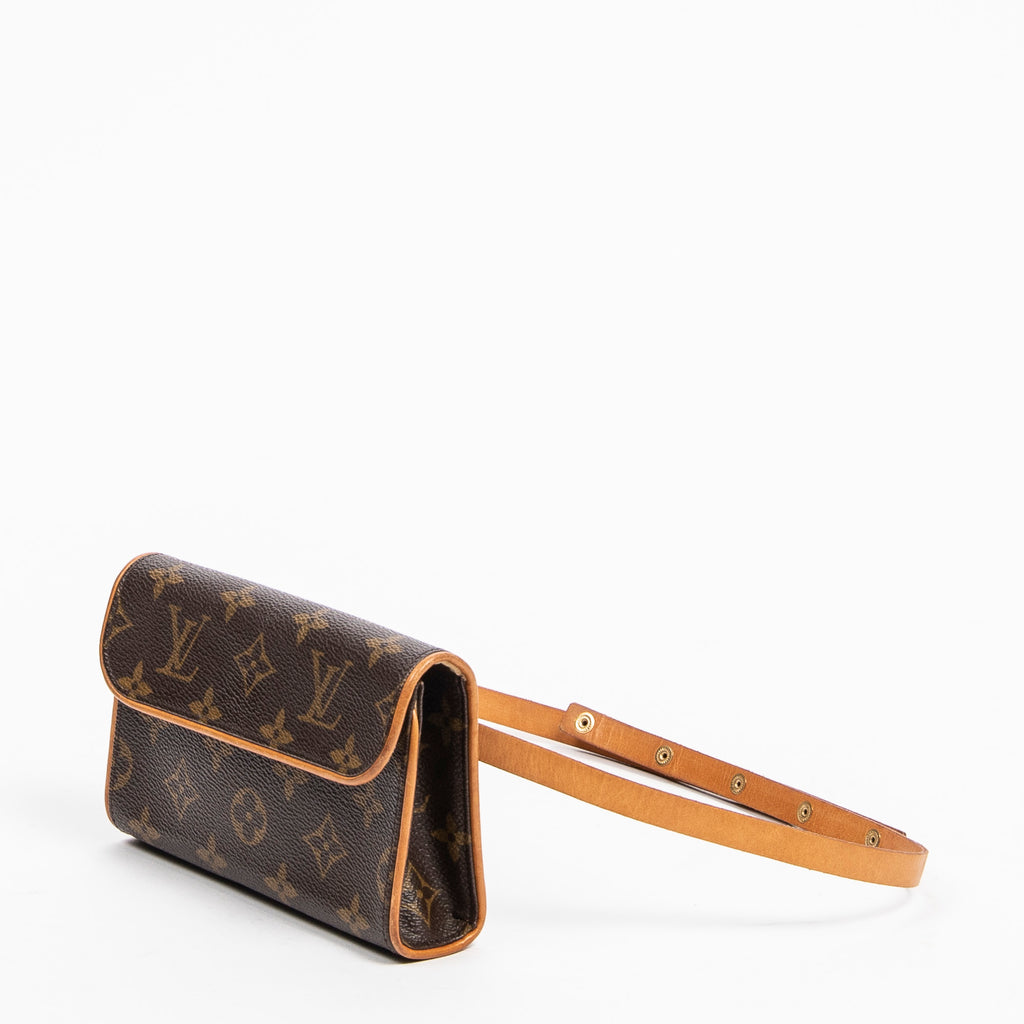 Shoulder Bag Florentine Brown Monogram Canvas