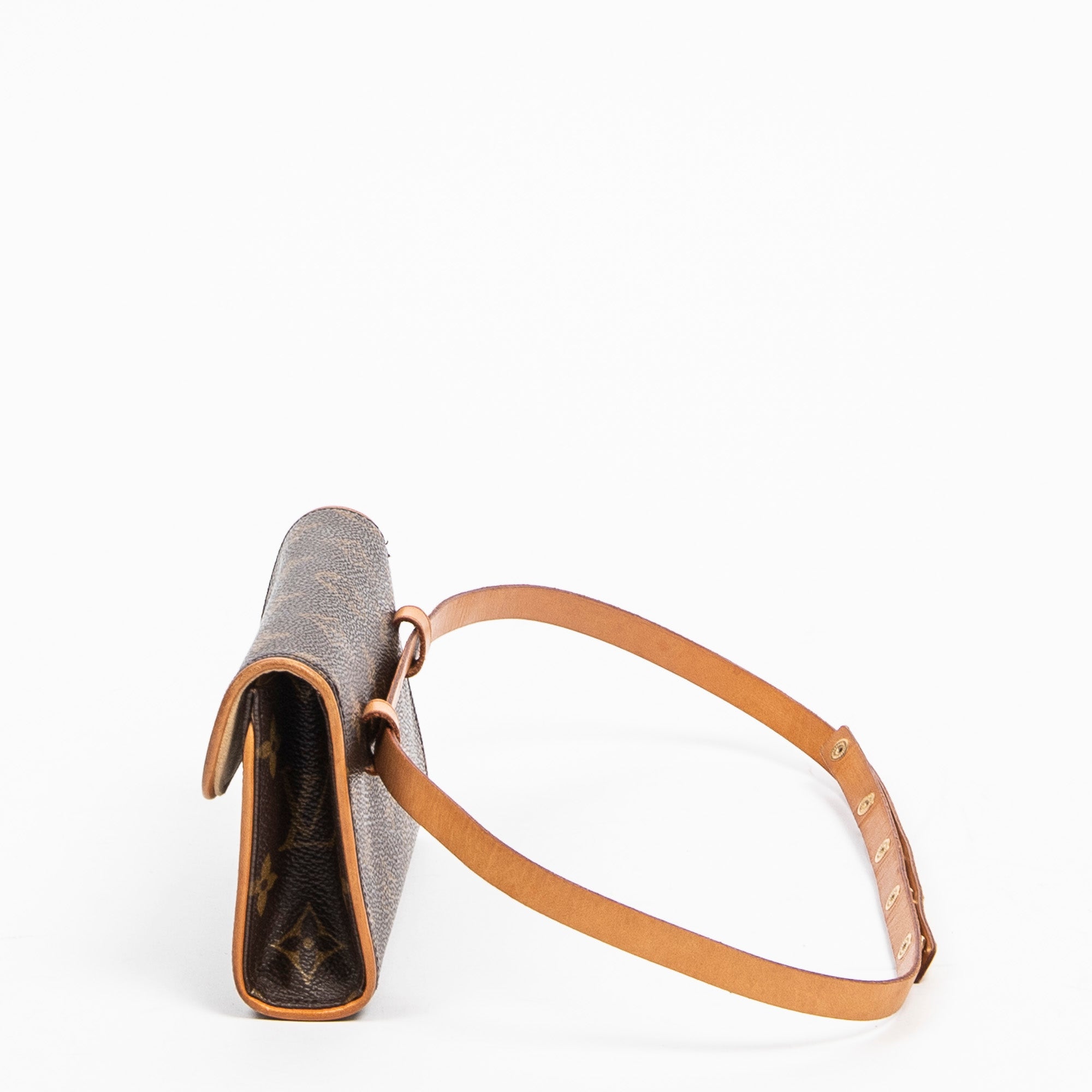 Shoulder Bag Florentine Brown Monogram Canvas