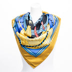 Scarf Scarf Grande Tenue 90 Yellow 100% Twill Silk